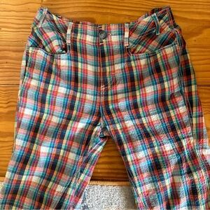Free People checkered/ginham pants